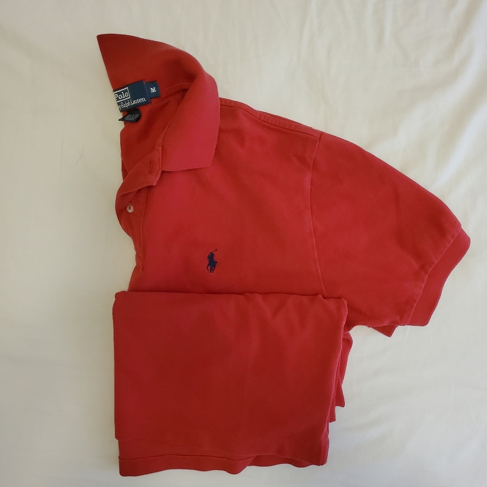 Ralph Lauren Polo Shirt Medium Red